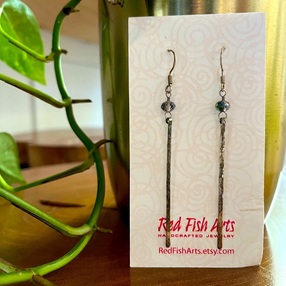 Hammered Sterling Silver Earrings